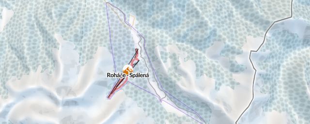 Piste map of the resort Roháče - Spálená