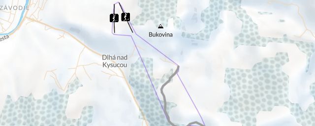 Piste map of the resort SKI Bukovina Turzovka