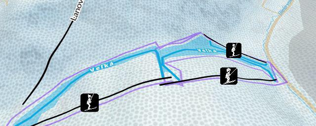 Piste map of the resort Ski centrum Dedinky