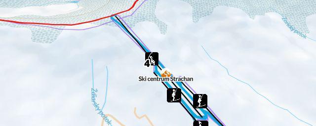 Piste map of the resort Ski centrum Strachan