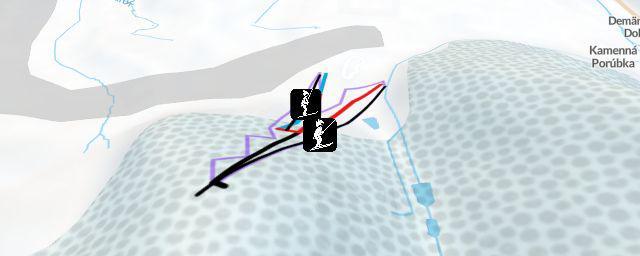 Piste map of the resort Skicentrum Pavčina Lehota