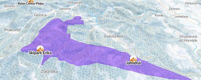 Piste map of the resort Skipark Erika