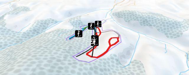 Piste map of the resort Závažná Poruba - Opalisko