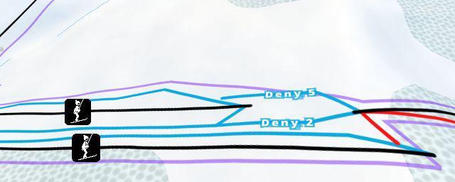 Piste map of the resort Ždiar - Deny