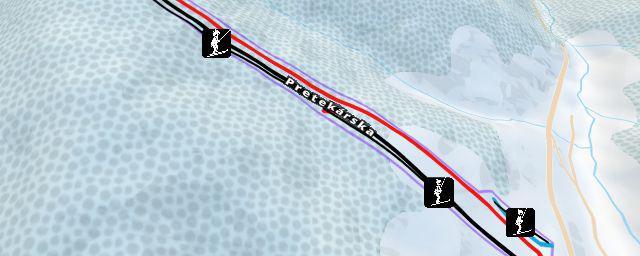 Piste map of the resort Bačova roveň