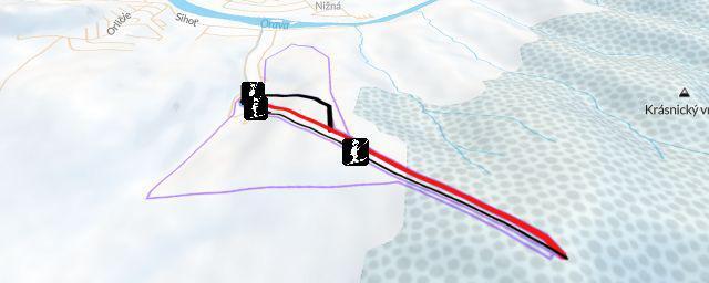 Piste map of the resort Ski Uhliská