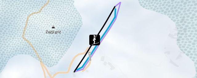 Piste map of the resort Javornik