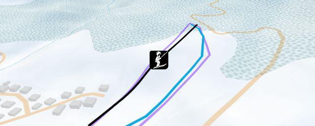 Piste map of the resort Kozji Hrbet