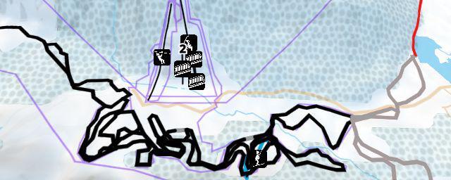 Piste map of the resort Nordijski center Planica