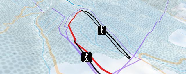 Piste map of the resort Ribnica na Pohorju