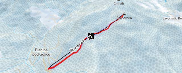 Piste map of the resort Španov vrh