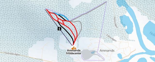 Piste map of the resort Ammarnäs fritidscenter