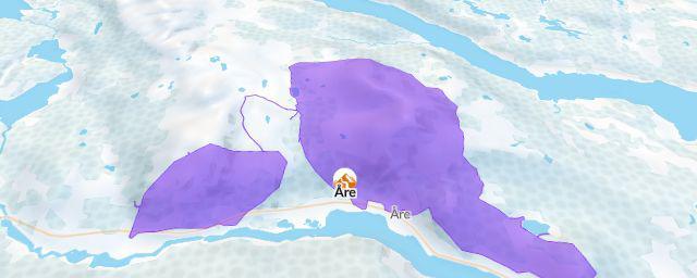 Piste map of the resort Åre