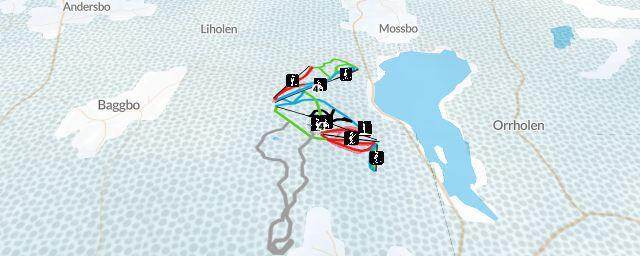 Piste map of the resort Bjursås SkiCenter