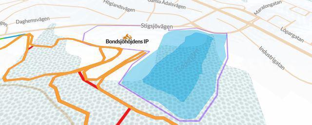 Piste map of the resort Bondsjöhöjdens IP