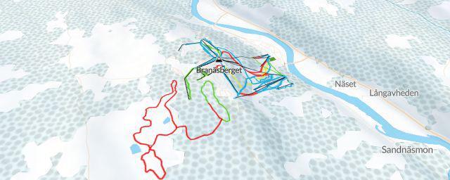Piste map of the resort Branäs