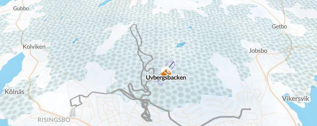 Piste map of the resort Hagvallens Längdskidanläggning
