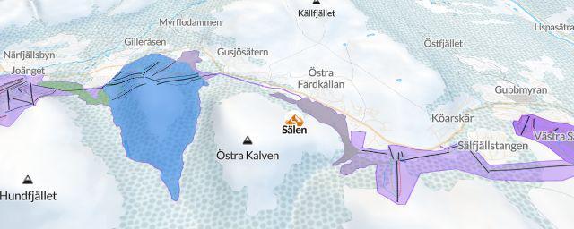 Piste map of the resort Sälen
