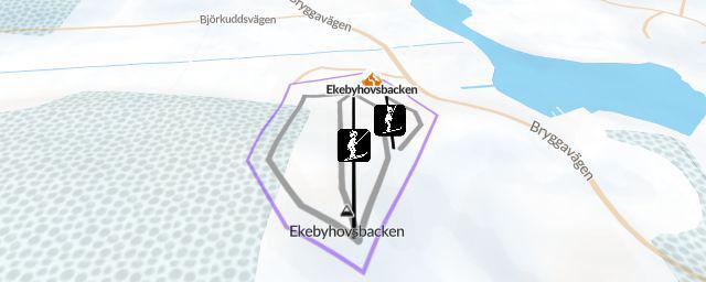 Piste map of the resort Ekebyhovsbacken