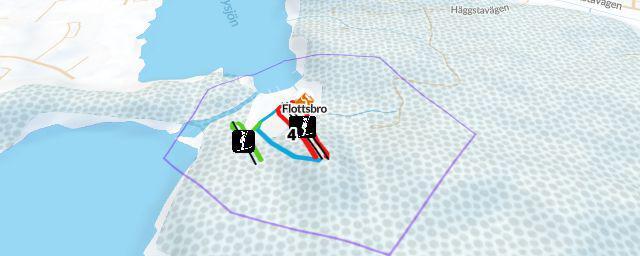 Piste map of the resort Flottsbro
