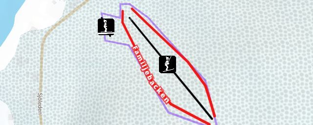 Piste map of the resort Frykstabacken