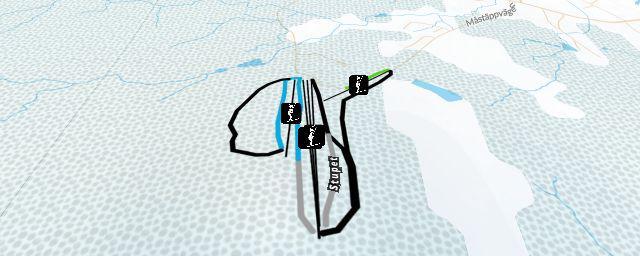 Piste map of the resort Gesundaberget