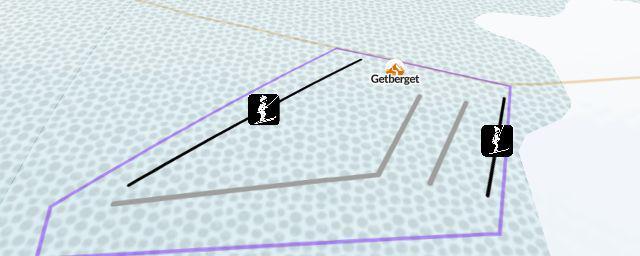 Piste map of the resort Getberget