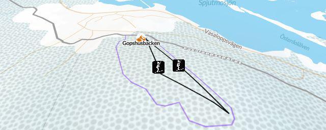 Piste map of the resort Gopshusbacken