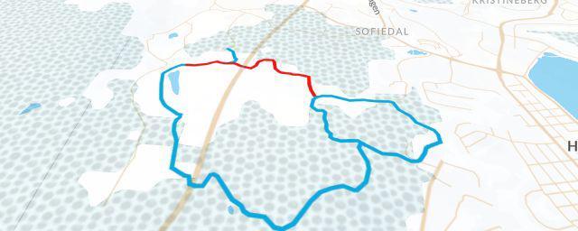Piste map of the resort Hedebacken