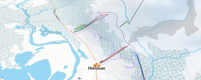 Piste map of the resort Hemavan