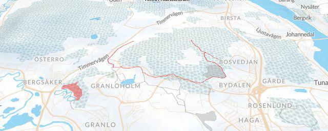 Piste map of the resort Hulistugan