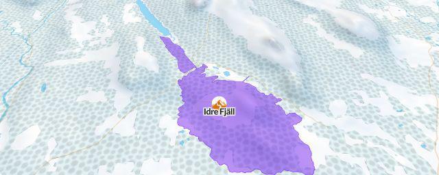 Piste map of the resort Idre Fjäll