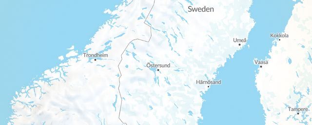 Piste map of the region Jämtland
