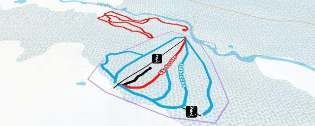 Piste map of the resort Kappruet