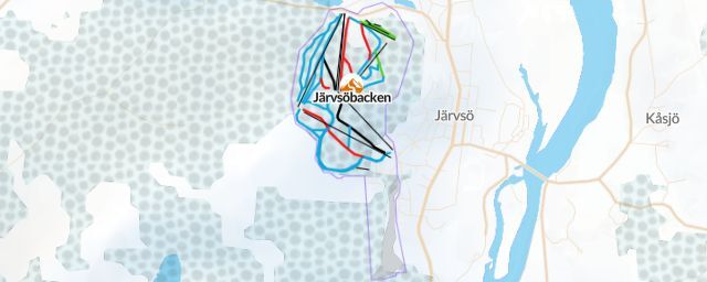 Piste map of the resort Järvsöbacken
