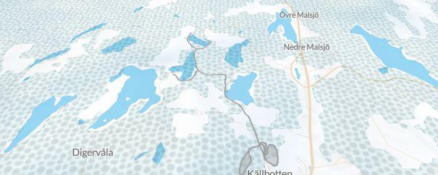 Piste map of the resort Källbotten