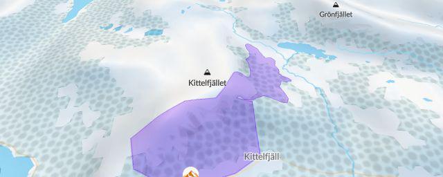 Piste map of the resort Kittelfjäll