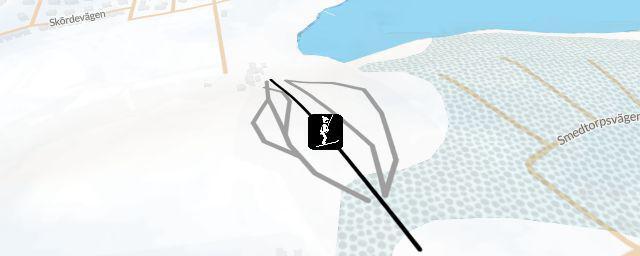 Piste map of the resort Kvisthamrabacken