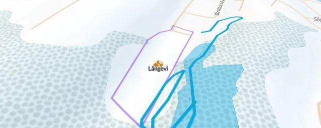 Piste map of the resort Långevi