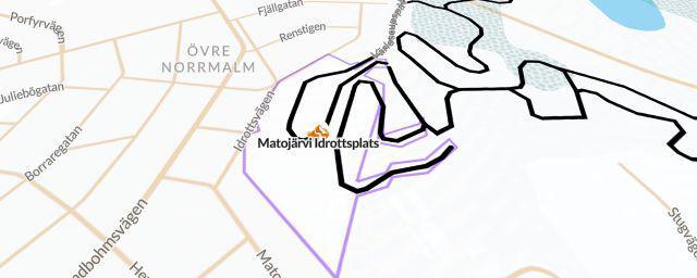 Piste map of the resort Matojärvi Idrottsplats