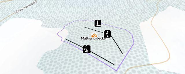 Piste map of the resort Måttsundsbacken