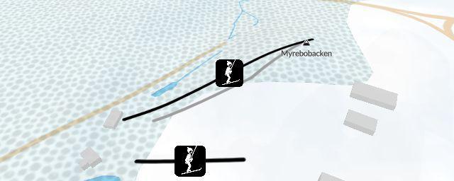 Piste map of the resort Myrebobacken