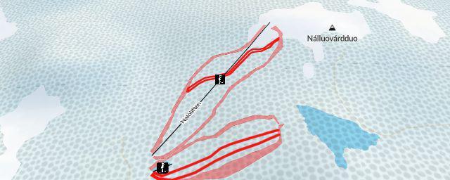 Piste map of the resort Nalovardo