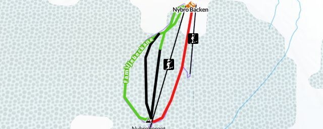 Piste map of the resort Nybro Backen