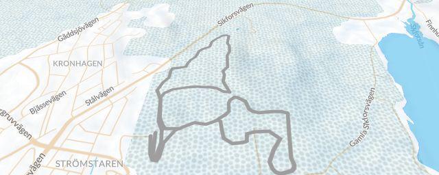 Piste map of the resort Hurtigtorpet
