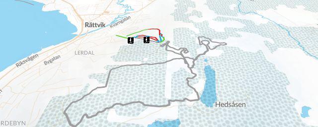 Piste map of the resort Rättviksbacken