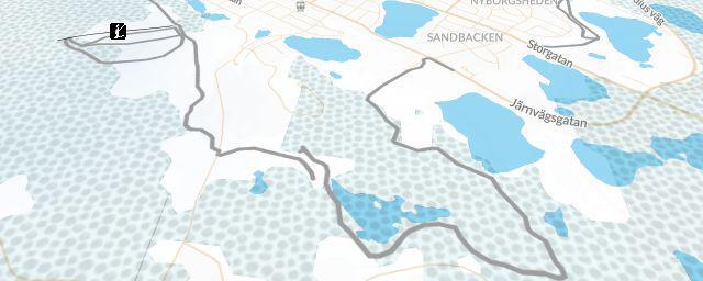 Piste map of the resort Rymmarstadion