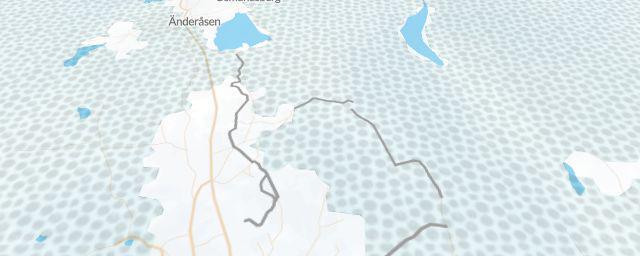 Piste map of the resort Silverbergsängarna