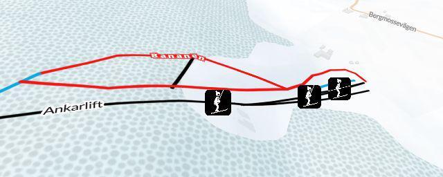 Piste map of the resort Vångabacken