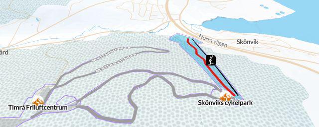 Piste map of the resort Skönviks cykelpark